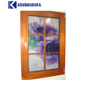 Aluminum Windows Alloy Crank Handle Double Trade Casement Window With Burglar