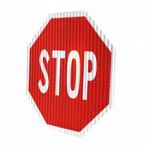 Red Safety Custom Reflective Sign Traffic Octagon Stop Sign