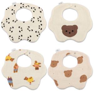 Durable Quality Infant Bibs Feeding the Baby of Cotton in Multiple Color
