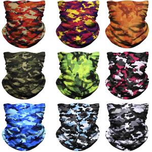 Anti Dust Mesh Multi Color Camo Seamless Tube Scarf