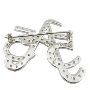 Light And Intricate 925 Silver Pin Brooch With CZ Sterling Silver Brooch Your