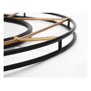 Home Collection Accent Black And Gold Round Metal Framed Mirror Decorative Wall