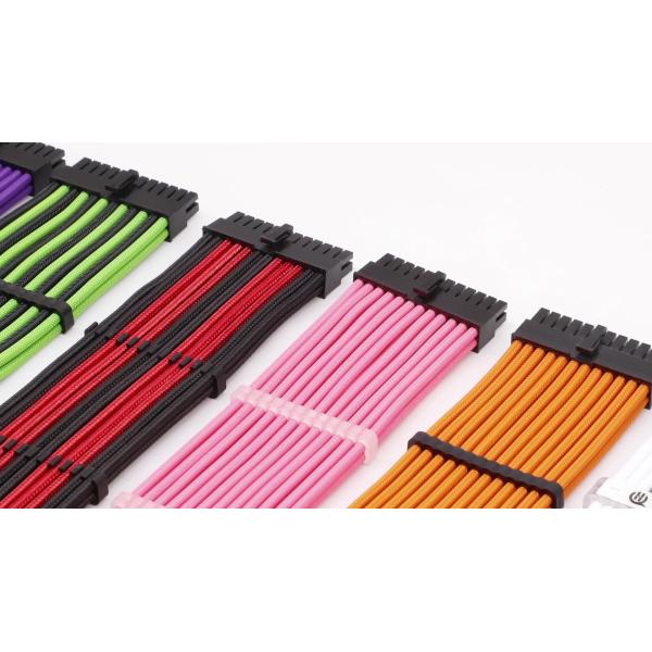Sleeve Extension Power Supply Cable Kit 18AWG ATX 24P+ EPS 8-P+PCI-E8-P with