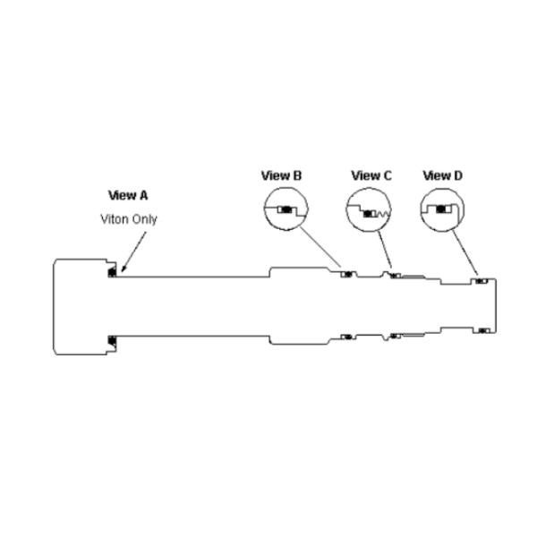 High Pressure PTFE Back Up Ring For Hydraulic Cylinder And Reducing Relieving Valve