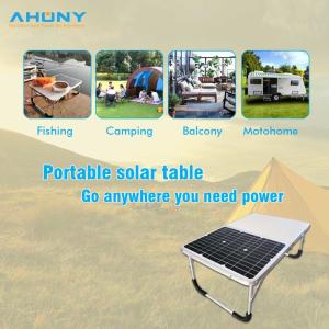 Portable Foldable Solar Panel Table 18W Dual Usb For Camping Outdoor Picnic