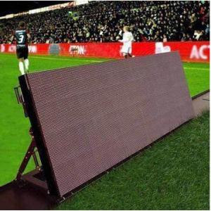 Cheap 6500Nits Pixel Stadium Perimeter Led Display 1R1G1B 10 MM Front Access for sale