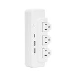 Wall Power Socket with Surge Protector ETL cETL Passed 3Way 2USB 1Type C