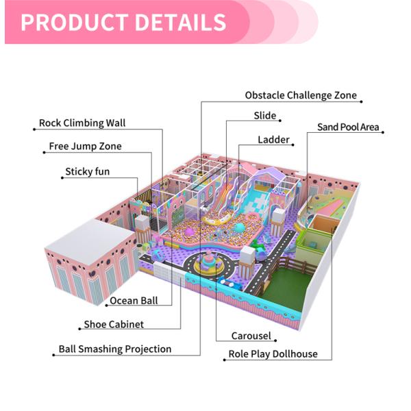 Custom Indoor Commercial Soft Play Equipment Kindergarten Play Center Soft Playground Park