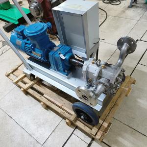 Compact And Powerful Hand Cart Rotary ATEX Lobe Pump For Oil