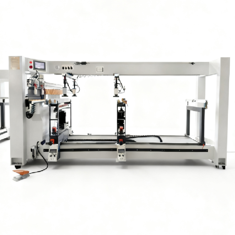 Vertical Woodworking Drilling And Boring Machine Three Rows Horizontal Drill