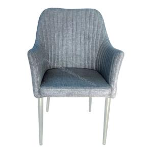 Elegant Fabric Upholstered Dining Chairs , Resilent Spong Unique Dining Chair
