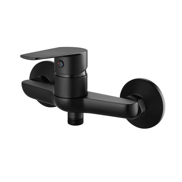 Shower Mixer Faucet Cold Hot Tap Brass Single Lever Matt black