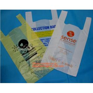 Biodegradable Reusable Plastic T-Shirt Bag Eco Friendly Compostable Grocery