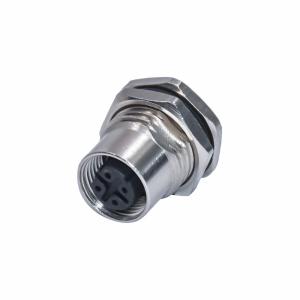 Factory Automation ACode PCB Mount M12 Screw Lock Wire PCB Panel Flang