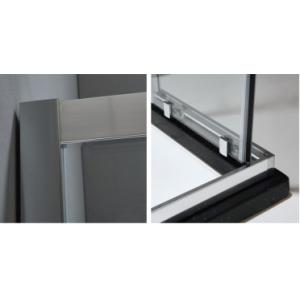 Aluminium shower enclosure 1000*1000 with two sliding doors and two fixed panels