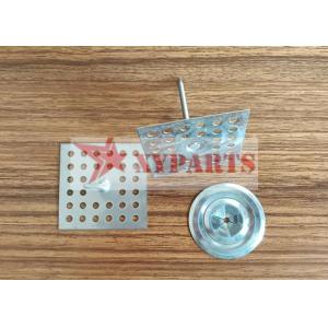 50X50mm Galvanized Perforated Base Insulation Hanger Pin With Self-Locking