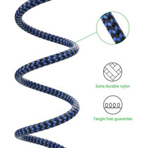 2m Nylon Braided USB Cable USB C To Lightning 5V 2.4A Compatible With IPad