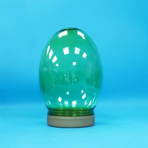 China Transparent Unique Shape Plastic PET Food Grade Nuts Pistachio Jar Screw Flat Lid on sale