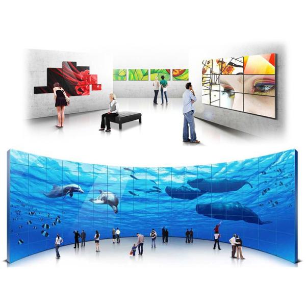 Supermarket Mall Touch Screen Wall Display , Full HD Digital Signage Lcd Video