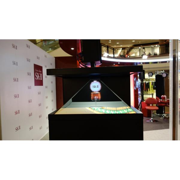3D Hologram Showcase Holographic Pyramid 22inch Box Full HD Resolution