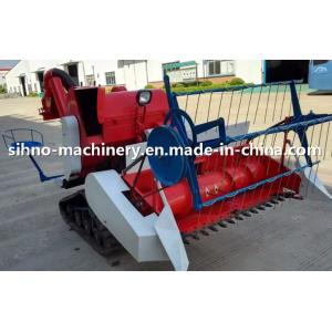 Crawler 0.8kg/S Full Feeding Mini Combine Harvester
