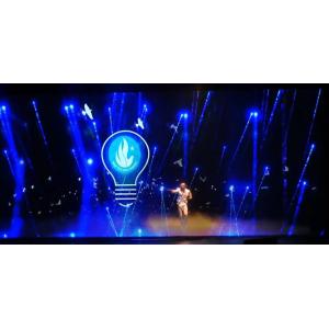Transparent Holographic Projection Screen Polyamide Material 3D Hologram Show