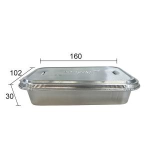 Small Aluminium Foil Containers With Lids for Food Take Out Pulp Moulding