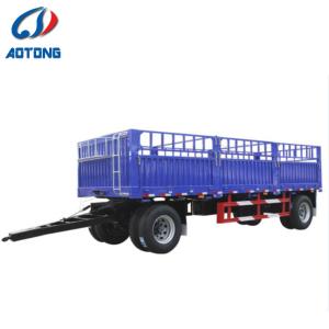 Drawbar Turntable Full Type Trailer with 50T Max Payload and Optional Logo