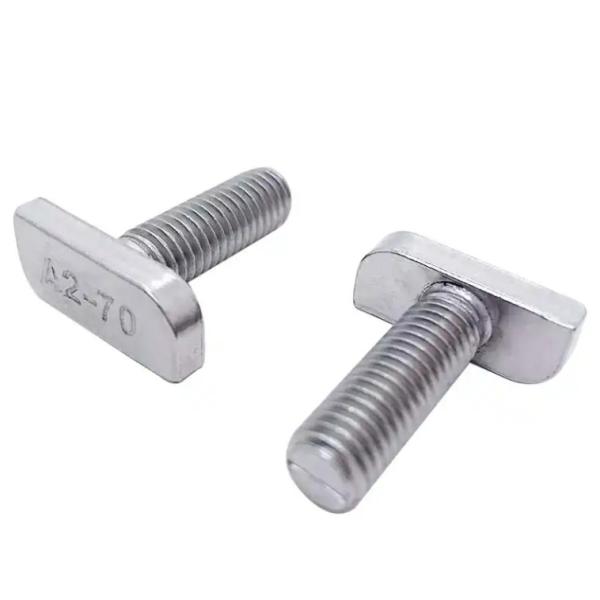 Full Thread SS2205 2507 Square Head T Bolt DIN933 M6 M8 M10 Plain Super duplex