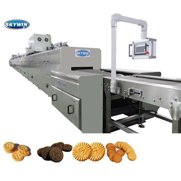 Industrial Skywin 400mm Biscuit Production Line PLC Controlled