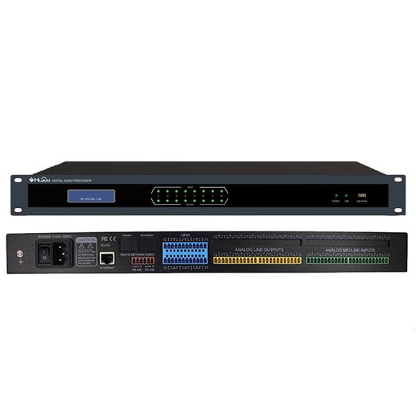HUAIN Professional DSP Processor Dante 8*8 Digital audio matrix controller for