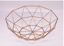 Quality Custom Made ODM Gold Plating Wire Mesh Fruit Basket wholesale