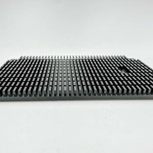 High Precision CNC Machining Parts Black Slotted Aluminum Power Amplifier