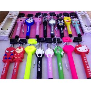 Cheap Wholesale popular handheld selfie cartoon monopod for smart phone for sale
