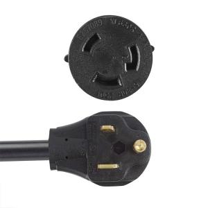 1/1.5 FT Nema 30Amp L6-30R Lock in Generator to 50Amp 6-50P Welder Adapter with