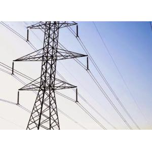 Welded 4 Angle Steel Transmission Tower 5m - 100m Height High Yield Strength