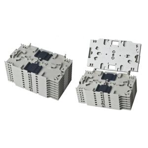 Cheap 12/24 core Stackable fiber optic splicing tray , upturned splice tray​ YH1028 for sale