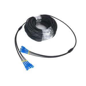 Portable Breakout Fiber Cable Reel With 6/8Core Breakout TPU Outdoor Armored