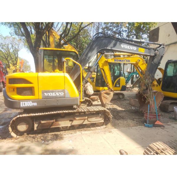 Used Popular Volvo MIDI Excavator Ec80d, Secondhand 8 Ton Good Condition Cheap