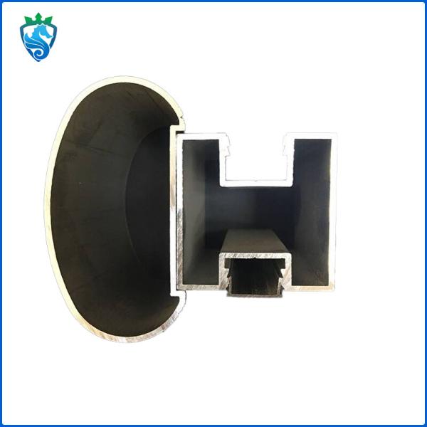 T5 U Channel Glass Aluminum Railing Profiles Extruded Anodizing For Balcony
