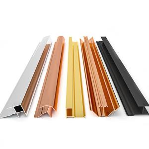 Cnc Machined 0.8mm Golden Polished Aluminium Profiles