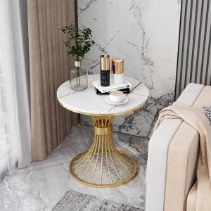 Contemporary Marble Sofa Side Table No Storage OEM ODM