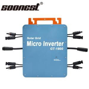 Cheap Hot Sale Wifi Microinverter 1800W Tie Mppt Pv On Grid Tie Solar Panel System Wifi Balcony Solar System Solar Micro Inverter for sale