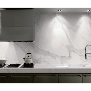 Environmental Friendliness Quartz Tiles 126''X63'' Quartz Marble Effect Worktop