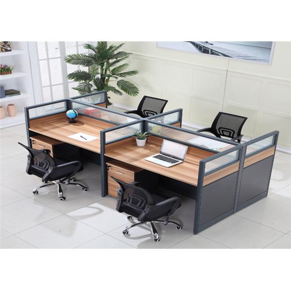 Quality Modern Type MFC Panel Mesh Office Chair With Wheels Cubicle Office Table 4 Seater Office Workstation wholesale