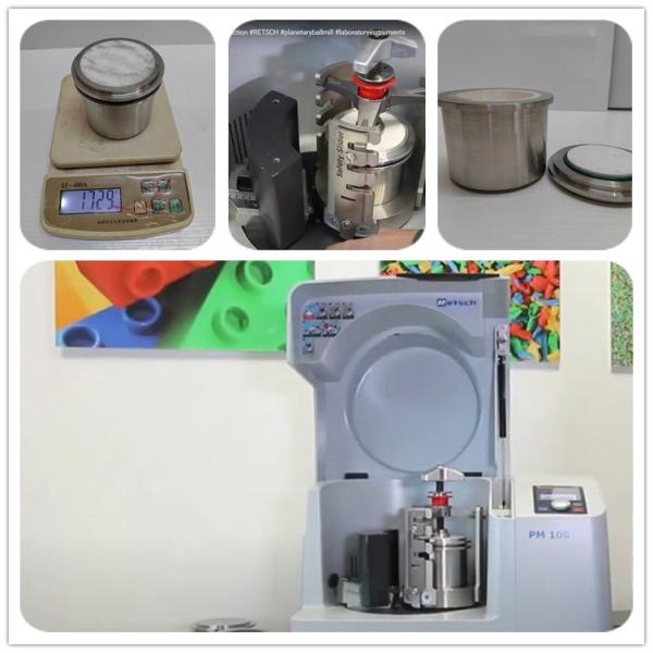 Zirconium Oxide Grinding Jar for Retsch PM 100/100 CM/200/400: 125 ml Capacity