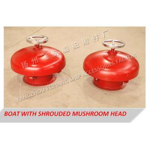 Marine type A external open with a shrouded mushroom head, mushroom shaped vent