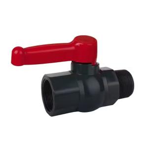 Cheap Kran PVC Ball Valve Threaded Irriagtion Adapter PVC Pipe Joint Customized With 1/2 Plastic Stop for sale