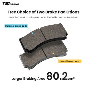 TEI Brake Caliper SR8 2-piece Forged Modified 8 Piston E300 Big Brake Kit for