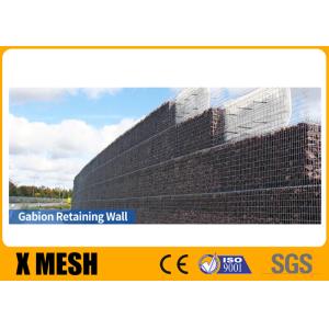 Hot Galvanized Gabion Wire Mesh Baskets Retaining Wall Spirals / Helicals